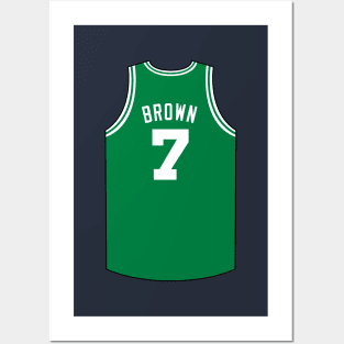 Jaylen Brown Boston Jersey Qiangy Posters and Art